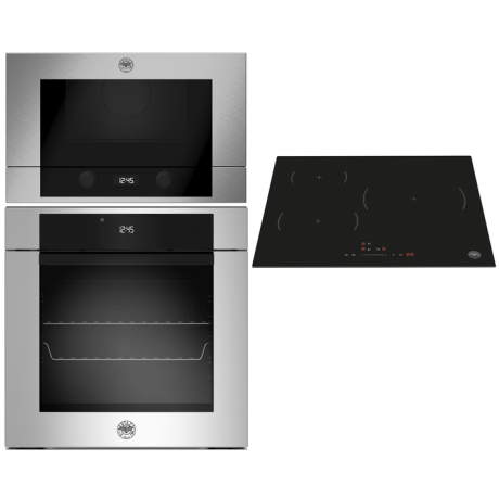 BERTAZZONI F6011MODPLX/23 + P603I30NV + F383MODMWSX Σετ Εντοιχιζόμενος Φούρνος με Επαγωγική Εστία και Φούρνος Μικροκυμάτων BERTAZZONI F6011MODPLX/23 + P603I30NV + F383MODMWSX Σετ Εντοιχιζόμενος Φούρνος με Επαγωγική Εστία και Φούρνος Μικροκυμάτων